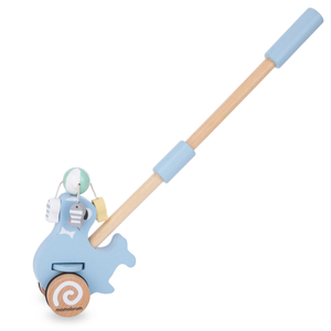 Ξύλινη σφραγίδα με ραβδί ώθησης - ωθητής