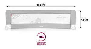 Φράγμα ασφαλείας για κρεβάτι - Κρεβάτι - Γκρι