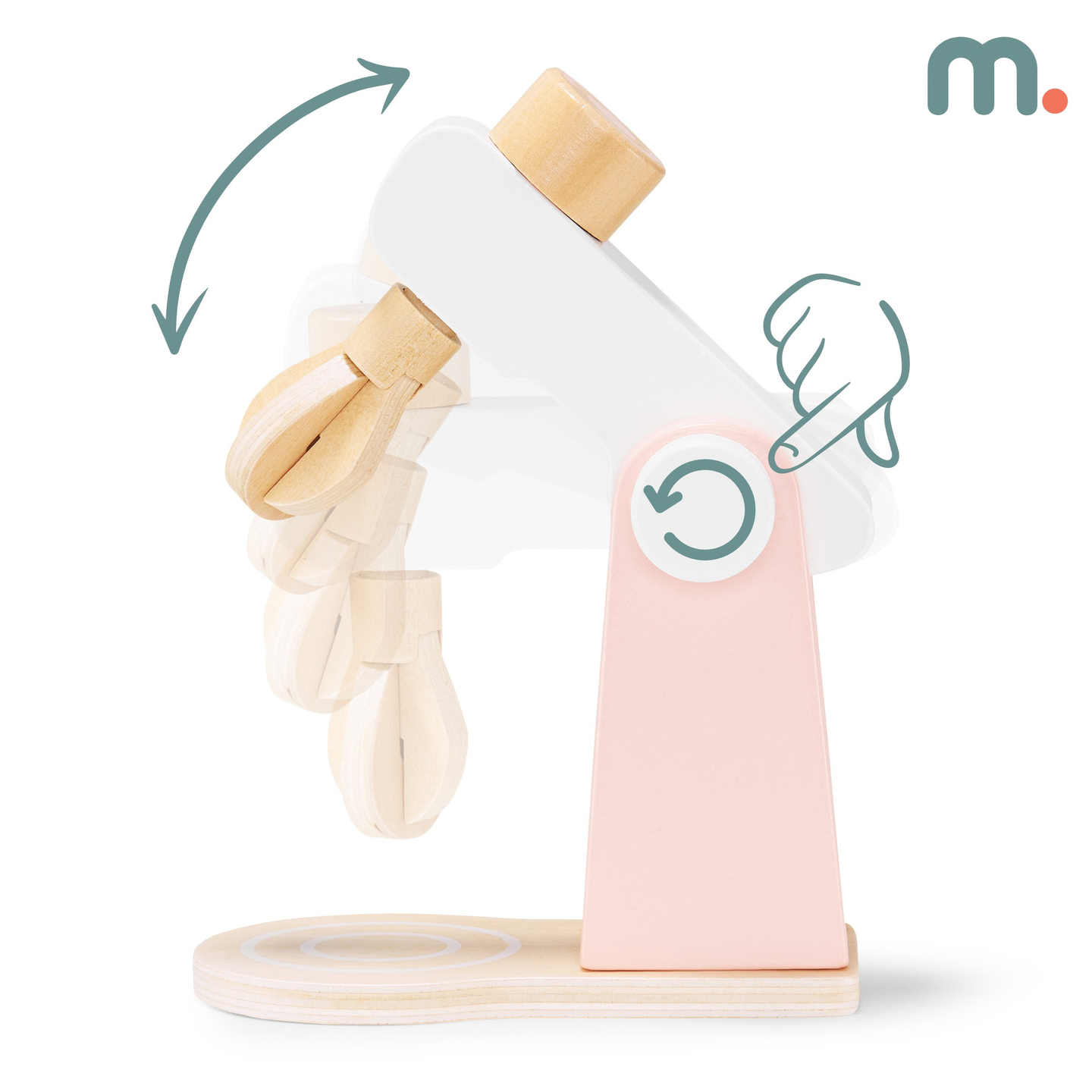 Ξύλινο μίξερ ζύμης με αξεσουάρ, για παιδιά