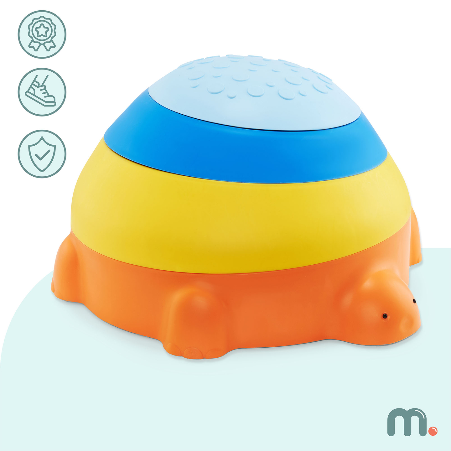 Αισθητηριακό μονοπάτι για παιδιά - Πολύχρωμη χελώνα