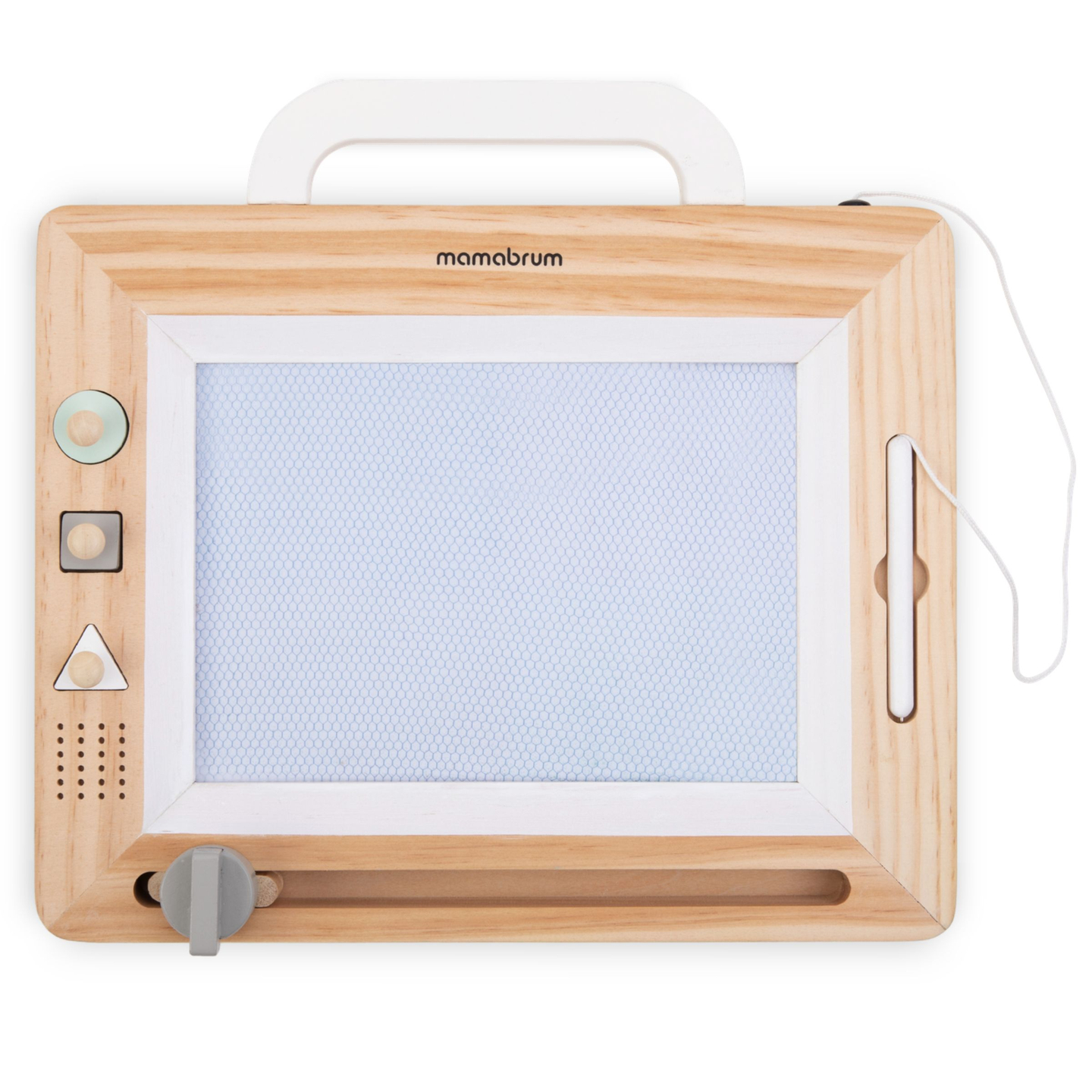 Ξύλινη πένα με σφραγίδες - πίνακας ζωγραφικής