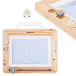 Ξύλινη πένα με σφραγίδες - πίνακας ζωγραφικής