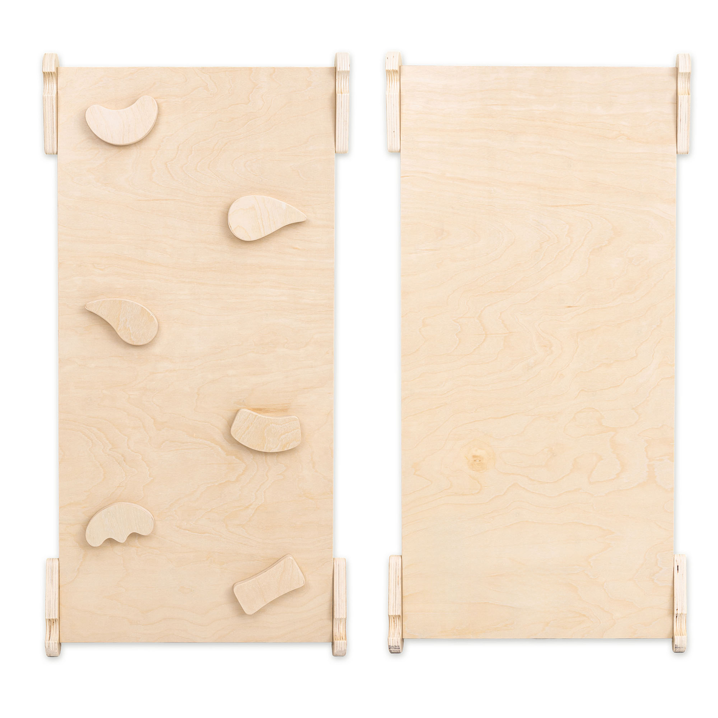 Ξύλινη εσωτερική παιδική χαρά για παιδιά - ένα σπίτι με σκάλες και μια τσουλήθρα