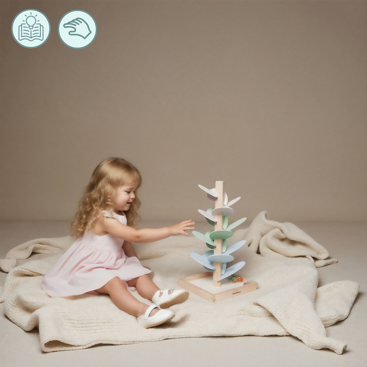 Ξύλινο culodrome - δέντρο ήχου με μπάλες