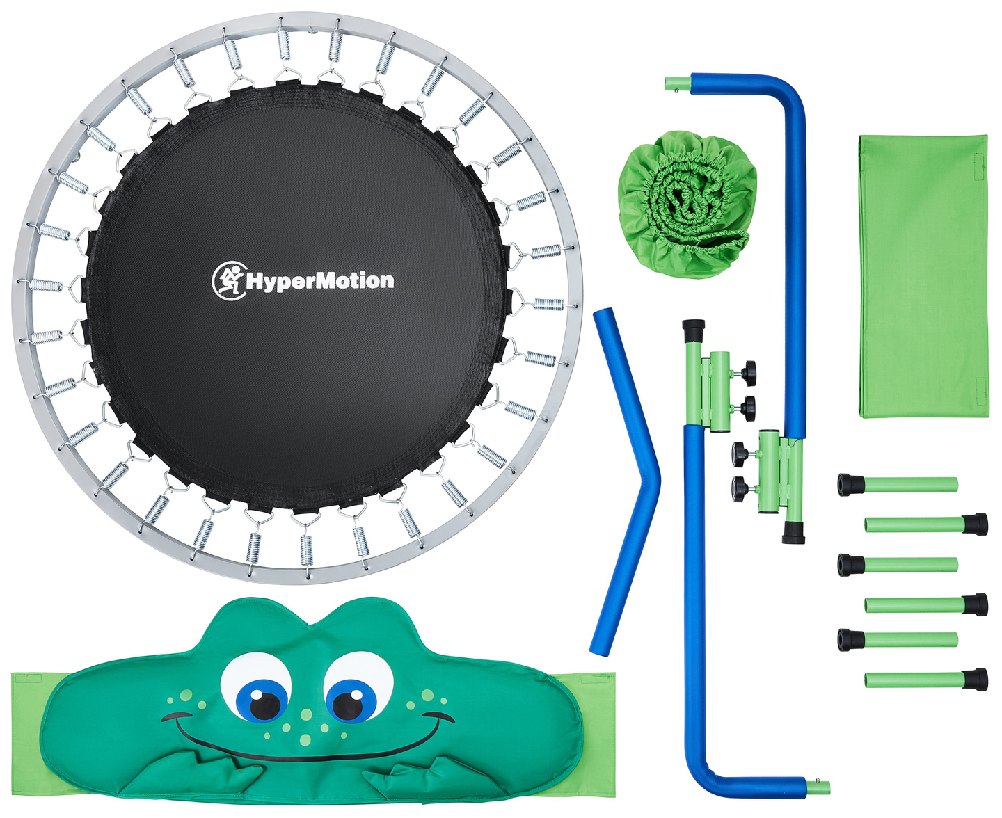 Frog - μίνι τραμπολίνο για παιδιά - με χειρολαβή - 50kg max - 91cm - για σπίτι και κήπο