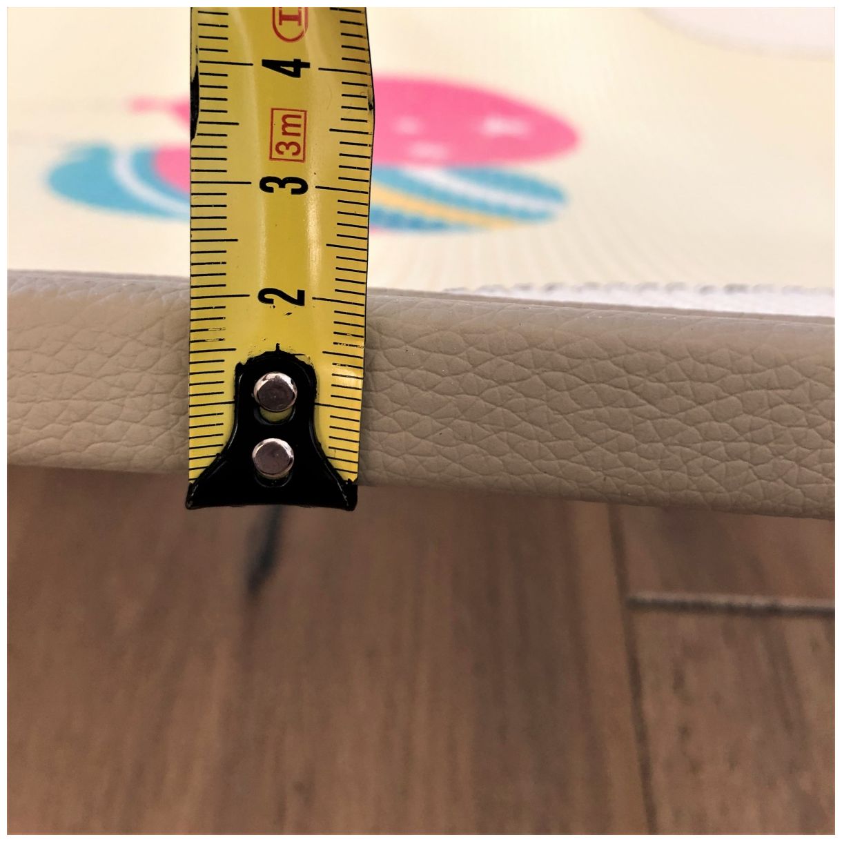 Στρώμα αφρού διπλής όψης XXL - ρολό 2 CM (δρόμος και ζιγκ-ζαγκ)