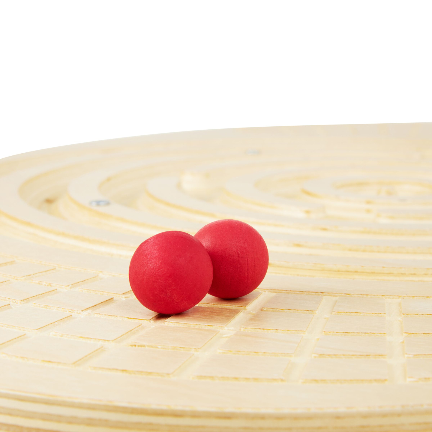 Ξύλινη σανίδα ισορροπίας με λαβύρινθο και μπάλες - balance rocker