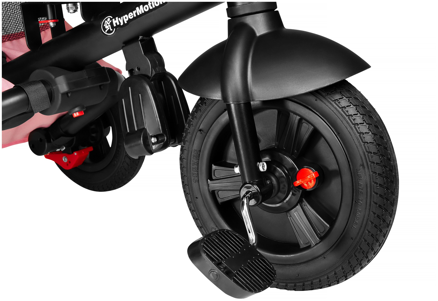 Tobi Velar τρίκυκλο + μεμβράνη βροχής - ροζ