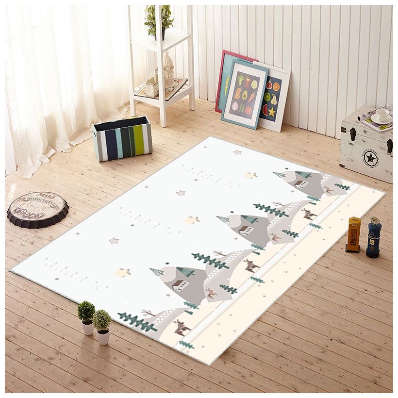 Στρώμα αφρού διπλής όψης XXL - ρολό 1 CM (δάσος και βουνά)