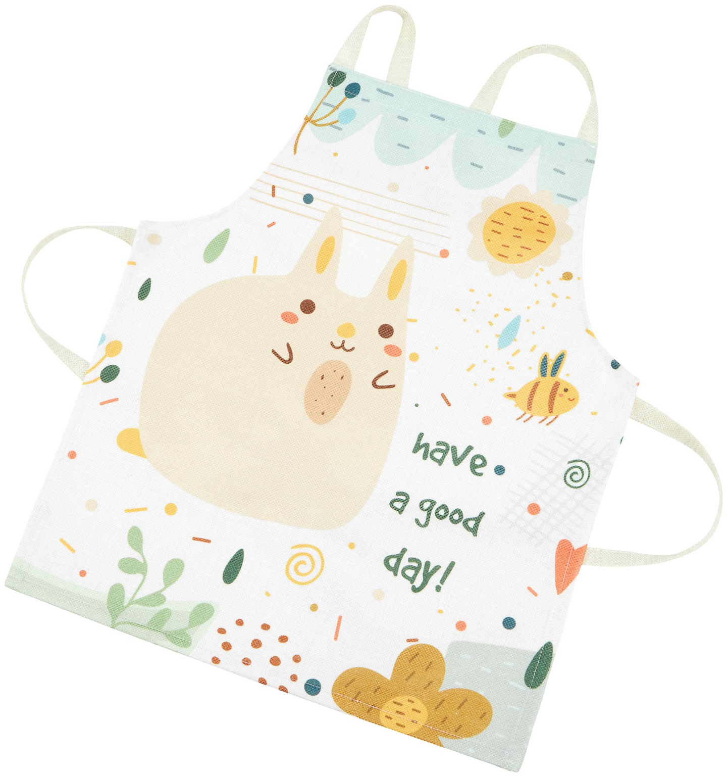 Μεγάλα ξύλινα λευκά αξεσουάρ κουζίνας και ποδιά