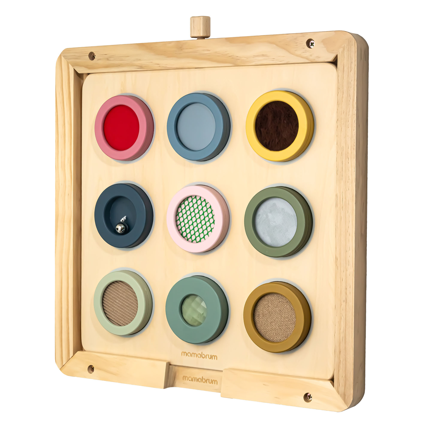 Ξύλινη Αισθητηριακή Πινακίδα Montessori – 9 Υφές για να Ανακαλύψετε και να Αναπτύξετε την Αίσθηση της Αφής