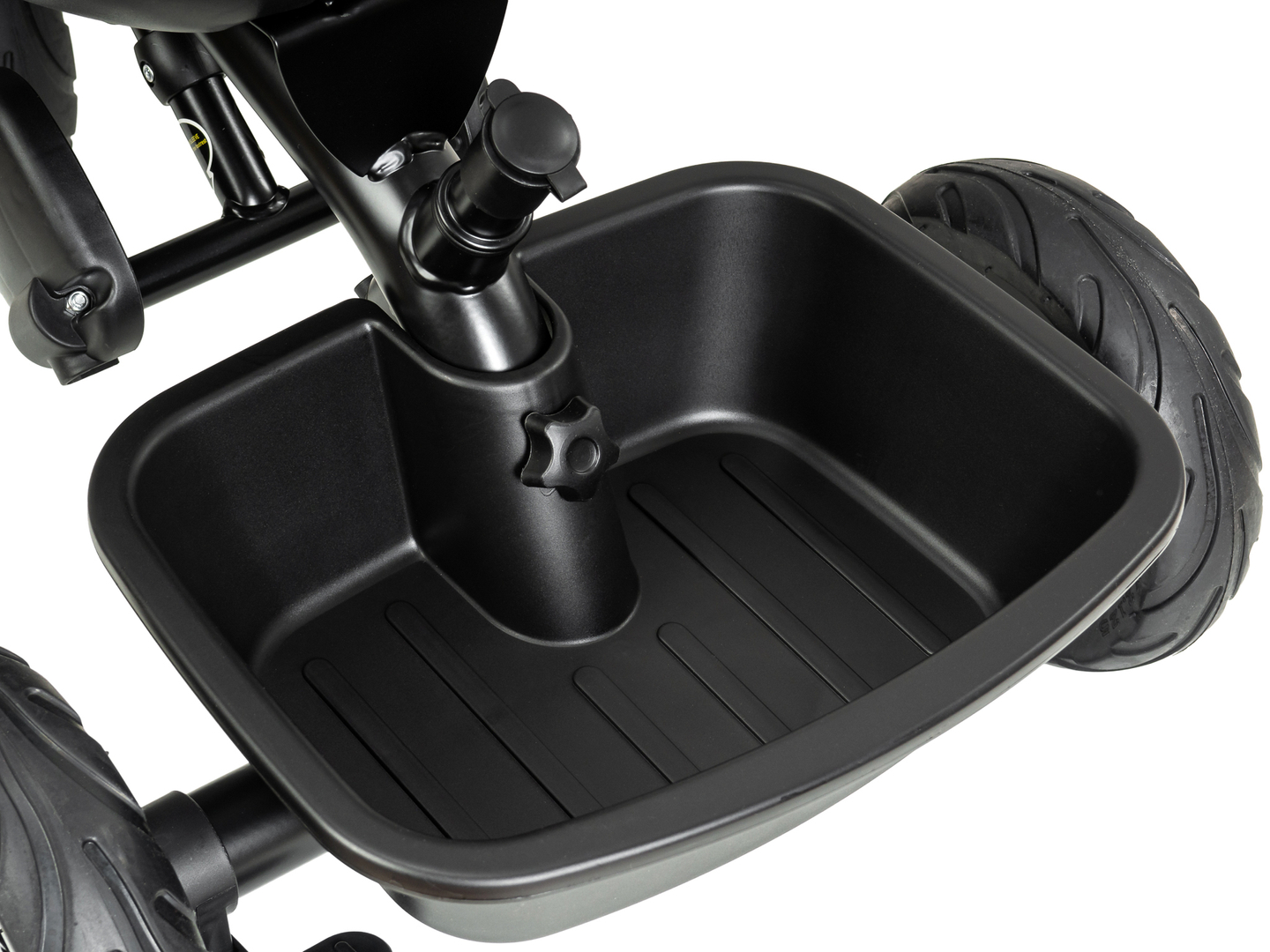 HyperMotion TOBI VECTOR τρίκυκλο - παντοτινές φουσκωτές ρόδες + μπάρα ώθησης. Χρώμα: μαύρο.