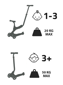 HyperMotion 3in1 τρίκυκλο ισορροπίας - ροζ