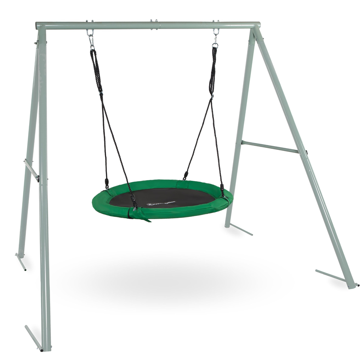 Κούνια κήπου τύπου φωλιάς πελαργού με πλαίσιο και σχοινιά