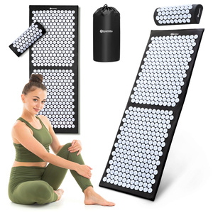 Μεγάλο στρώμα πιεσοθεραπείας με μαξιλάρι και κάλυμμα - HyperMotion 130 cm ασπρόμαυρο