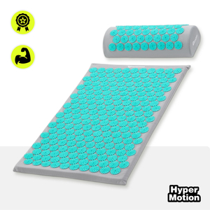Στρώμα πιεσοθεραπείας με μαξιλάρι και κάλυμμα - 72 cm HyperMotion γκρι-μέντα