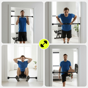 Ρυθμιζόμενη μπάρα HyperMotion 74-100 cm, 200 kg, μαύρη