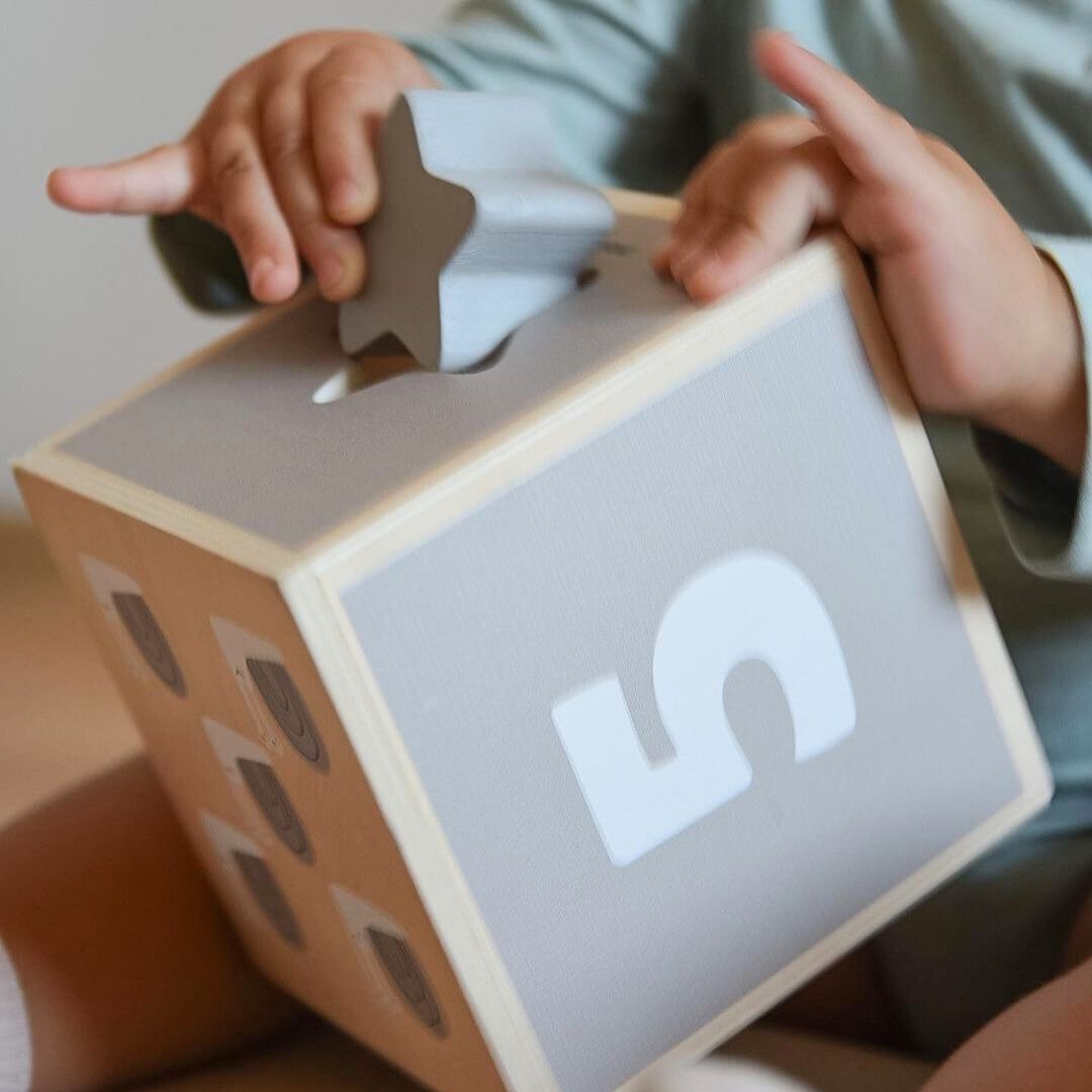 Ξύλινος πύργος - διαχωριστής σχημάτων αριθμοί αλφάβητο ζώα