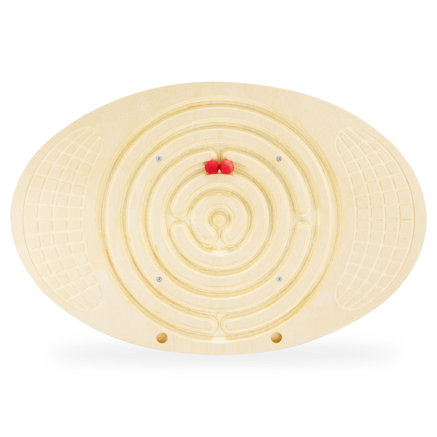 Ξύλινη σανίδα ισορροπίας με λαβύρινθο και μπάλες - balance rocker