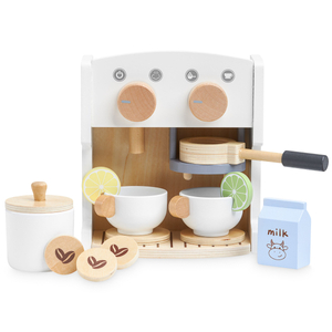 Ξύλινη καφετιέρα και τσαγιέρα με αξεσουάρ - καφετέρια