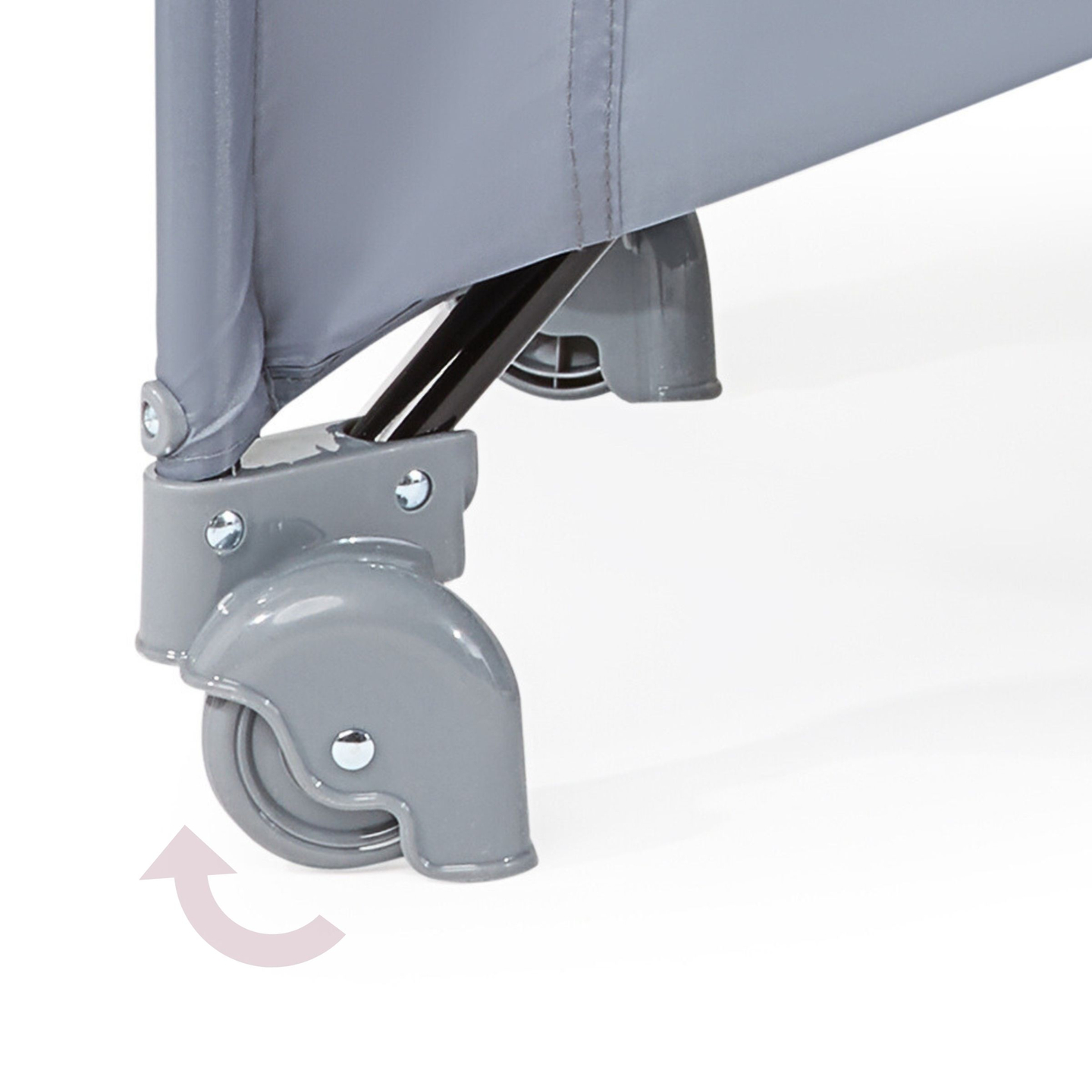 Κούνια ταξιδιού / παρκοκρέβατο 2 επιπέδων με αλλαξιέρα, οροφή και στρώμα Happy Traveller BASIC PLUS - γκρι