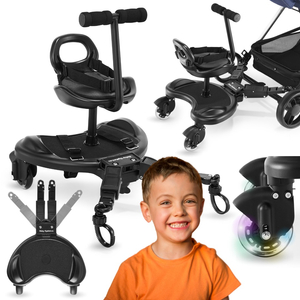 Επέκταση αναπηρικού αμαξιδίου MR BUGGY με κάθισμα - ρόδες LED