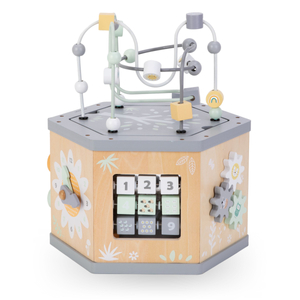 Διαδραστικός ξύλινος εκπαιδευτικός κύβος 7 σε 1 - motor loop
