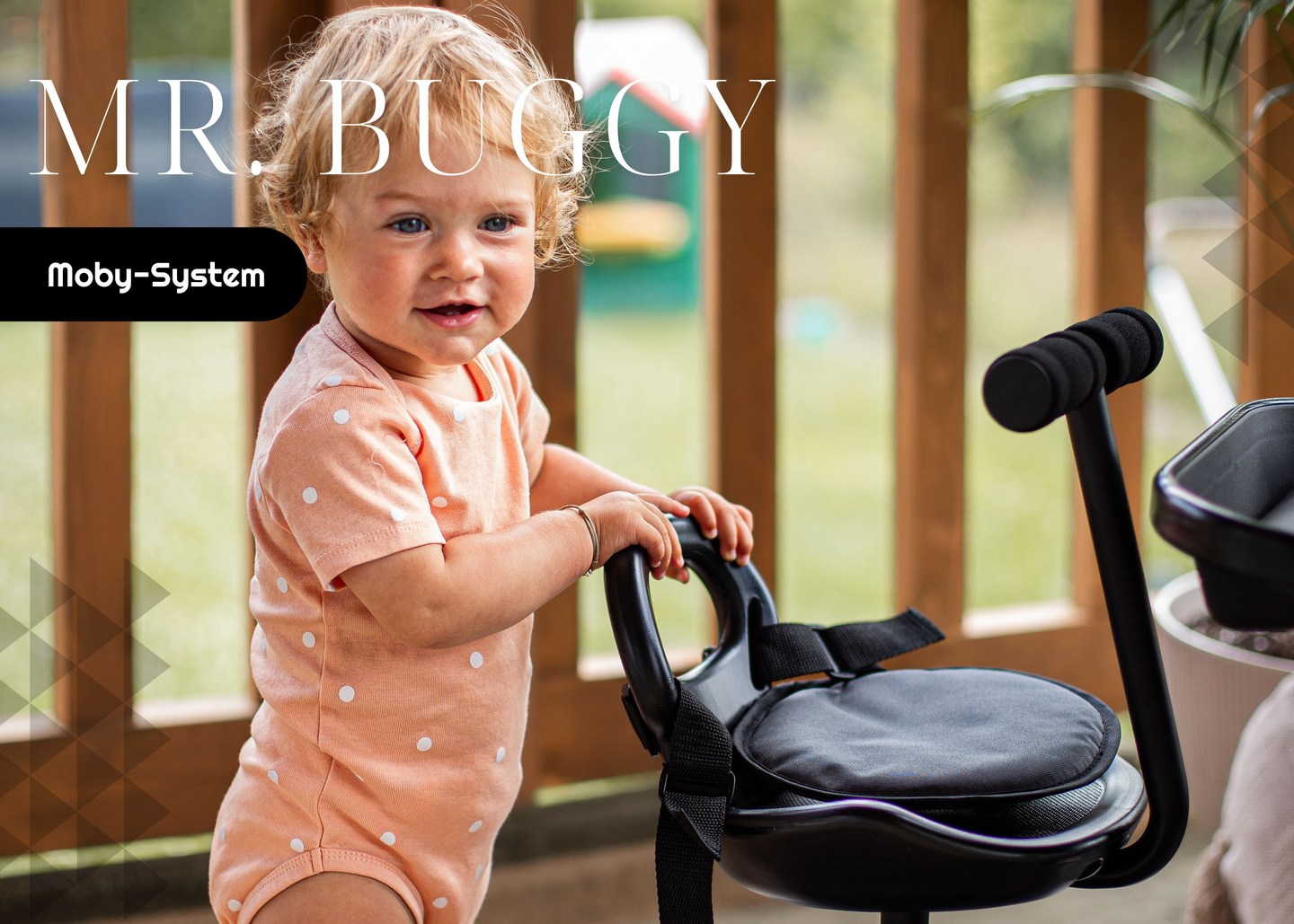 Επέκταση αναπηρικού αμαξιδίου MR BUGGY με κάθισμα - ρόδες LED