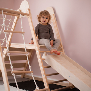 Ξύλινη οικιακή παιδική χαρά XL 5in1