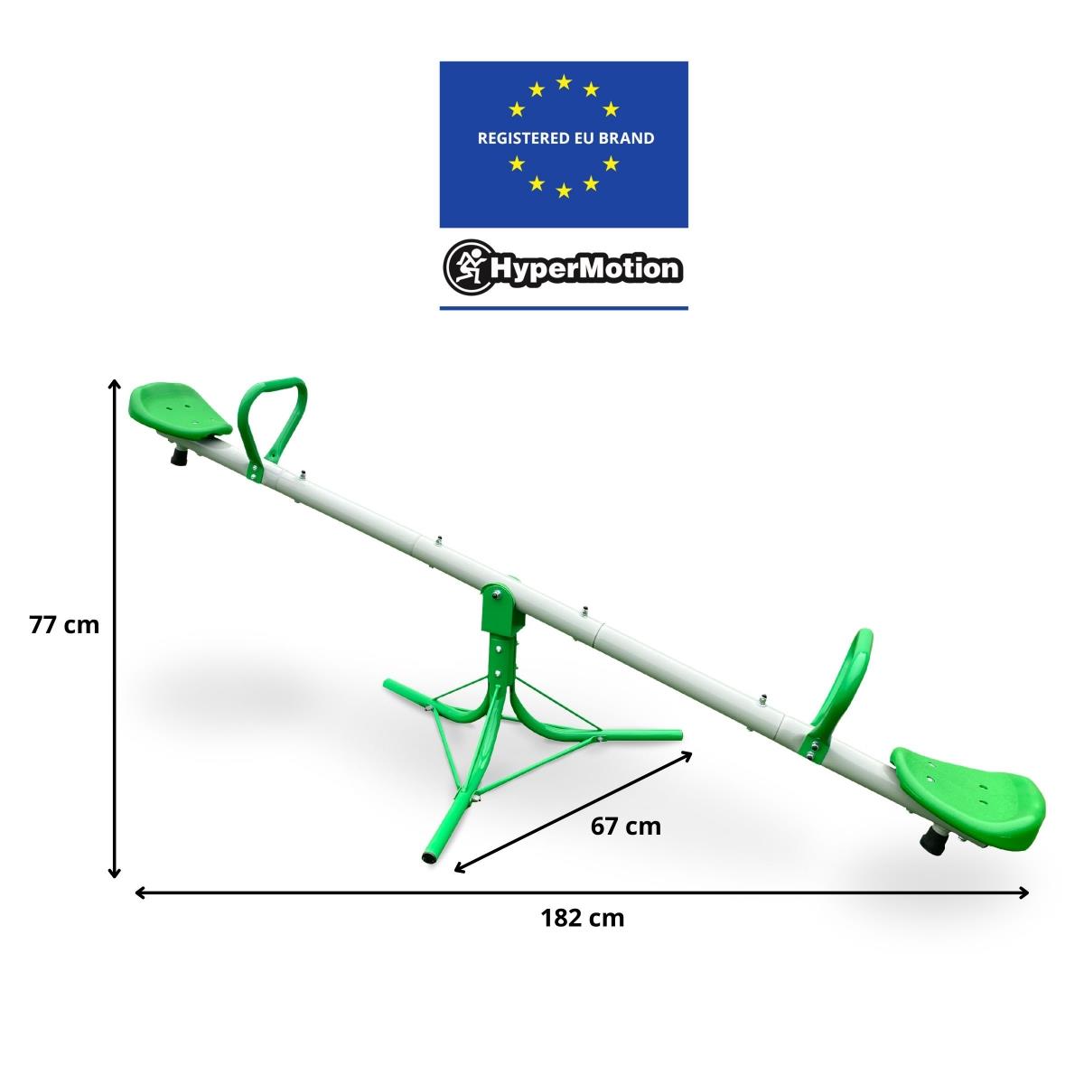 Κούνια κήπου 2 σε 1, δοκός ισορροπίας 2 ατόμων με λειτουργία καρουζέλ 360 μοιρών