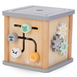 Ξύλινος εκπαιδευτικός κύβος Montessori - κινητικός βρόχος