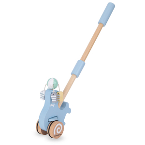 Ξύλινη σφραγίδα με ραβδί ώθησης - ωθητής