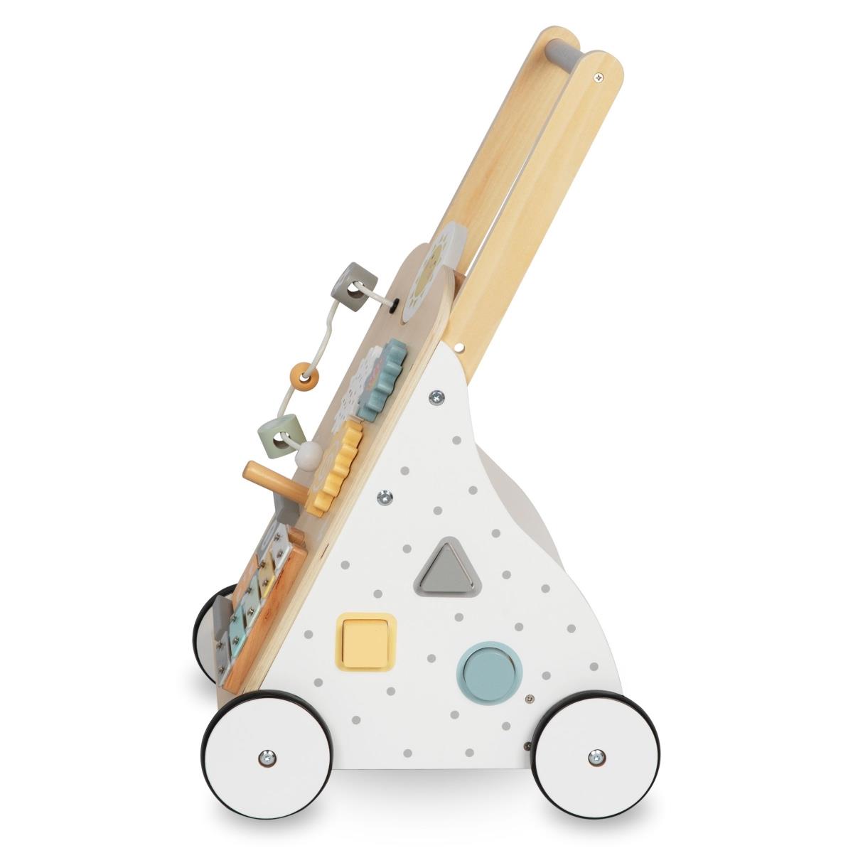 Εκπαιδευτικός ξύλινος περιπατητής 8in1 / σπρώχτης μωρού - πίνακας χειρισμού